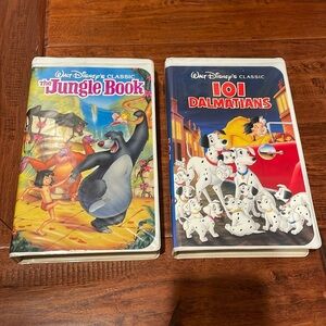 Disney VHS - 101 Dalmatians and Jungle Book